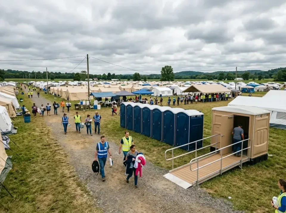 disaster-relief-camp-restrooms-010 — frequently asked questions, Dumpster & Portable Bathrooms Rental in White Center, WA